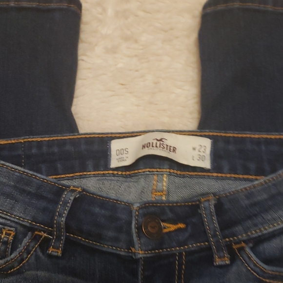 HOLLISTER Skinny Distressed Jeans Dark Wash sz 23 - Picture 4 of 7